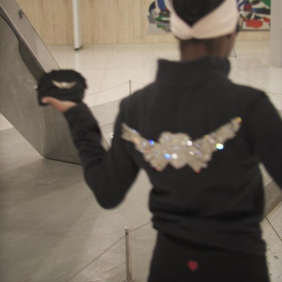 TWISTED HEART AMERICA 2 PIECE SWAVORSKI COAT Y2K RARE VINTAGE - Picture 8 of 8